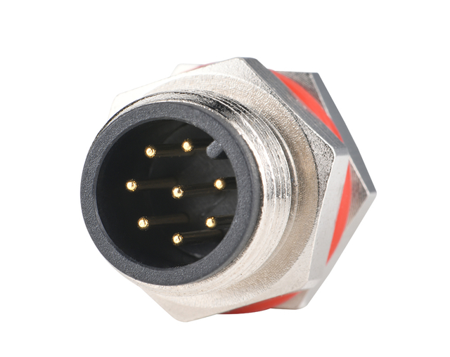 Custom M12 Waterproof Male/female Connectors IP67 250V Automotive Cable Connectors for Power Cord Connections