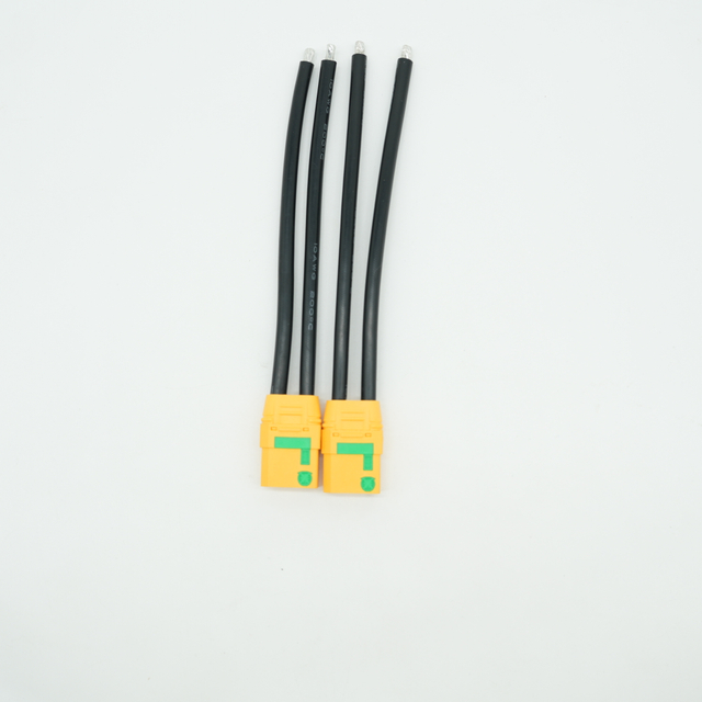 اتصال کابل ضد جرقه XT90 90A با روکش طلا سیم مهار سیم باتری OEM 10AWG Lipo برای هواپیماهای پهپاد RC