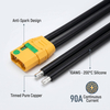 XT90-S Anti-Spark Wire Harness Assembly Male Female Plug 10AWG Silicone Cable for Drone Battery Solar Energy Storage RC Hobby